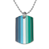 Gay Male Vincian Pride Dog Tag Necklace Necklaces PRIDE MODE